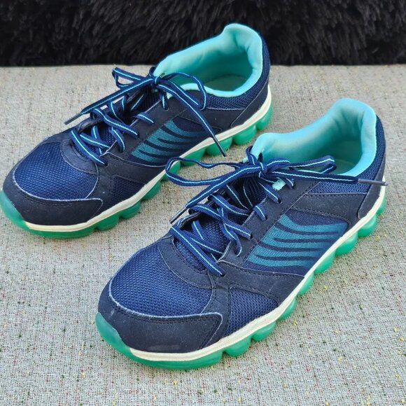 Danskin Now Shoes - Danskin Now Women Sneaker Athletic Sport Blue Running Shoes Lace Up Size 8.5US